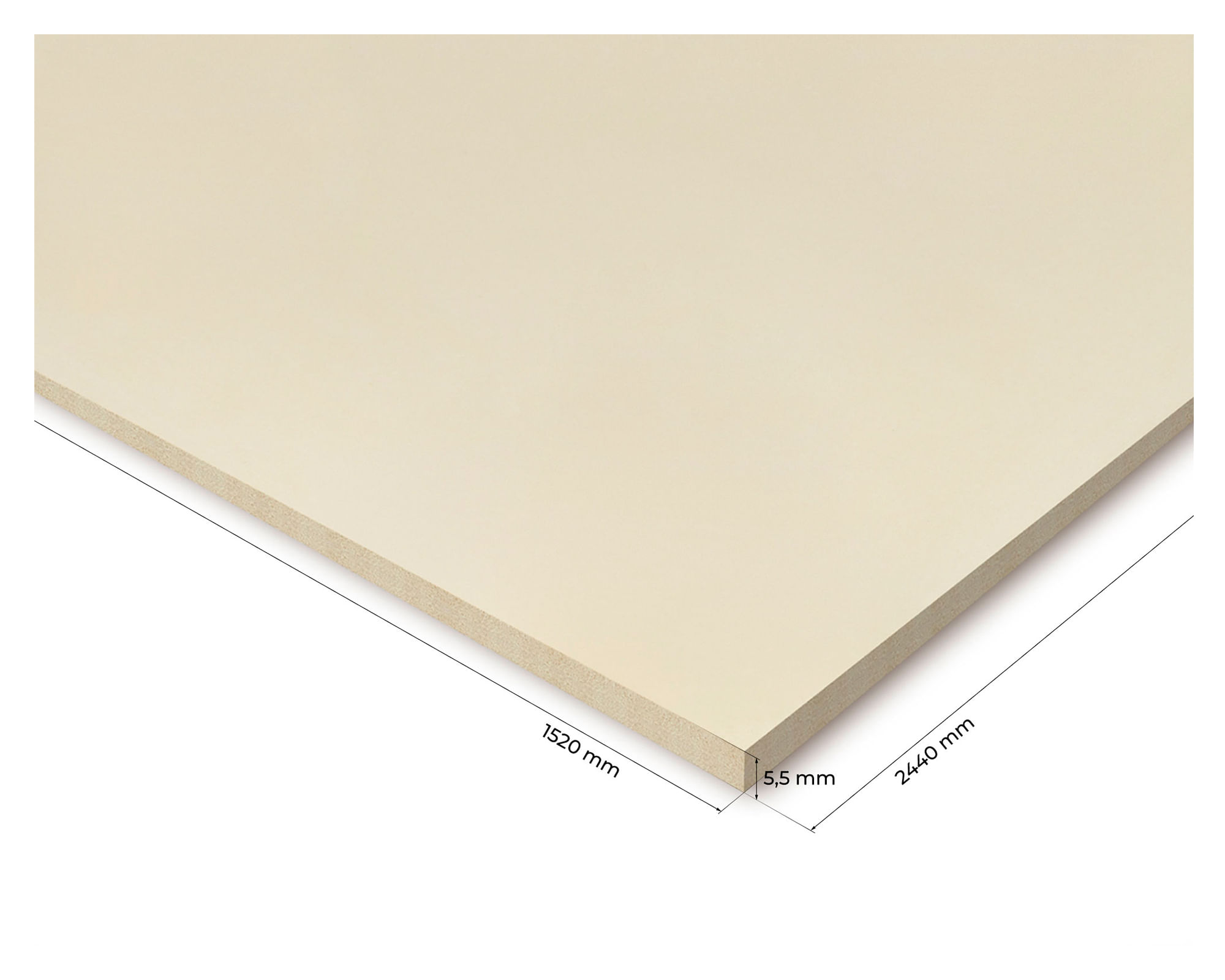Tablero MDF 5,5x1520x2440 mm Trupan