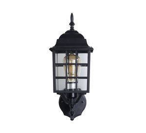 Farol pared 1L E27 negro Abitare