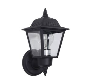 Farol pared 1L E27 negro Abitare