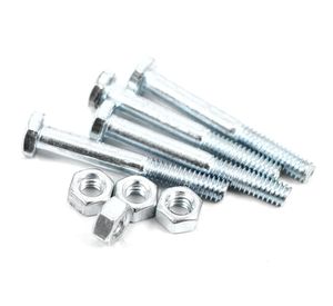 Perno hexagonal G2 nc 1/4x2'' z con tuerca b4 Imporper