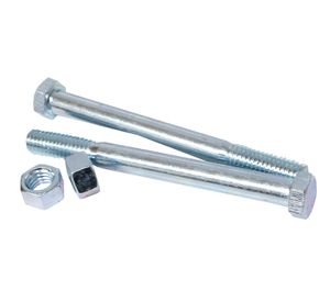 Perno hexagonal G2 3/8x4 zinc con tuerca bolsa 2 unidades Imporper