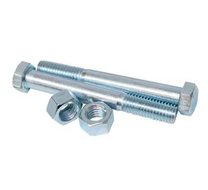 Perno hexagonal G2 1/2x3 zinc con tuerca bolsa 2 unidades b2 Imporper