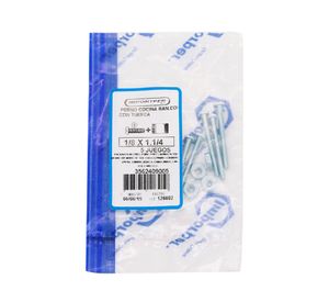 Perno ranura combinada 1/8x1 1/4'' zincado 5 unidades Imporper