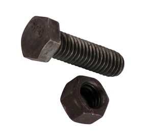 Perno hexagonal pavonado con tuerca 2 unidades Imporper.