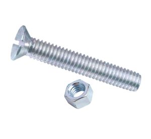 Perno cabeza plana 5/32x1 con tuerca b5 Imporper.