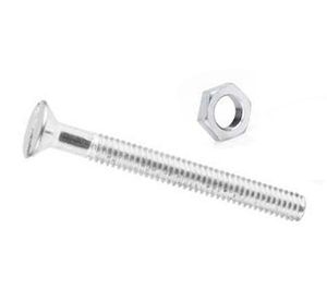 Perno cab.plana 1/8x11/2 con tuerca b5 Imporper