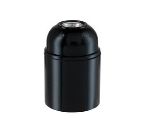 Portalámpara E27 250 volts bakelita negro Schneider