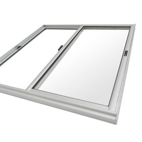 Ventana Aluminio 121x100 cm Corredera Curva Mate