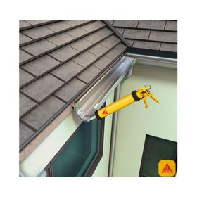 Tapagoteras techo asfáltico 300 ml Blackseal negro Sika