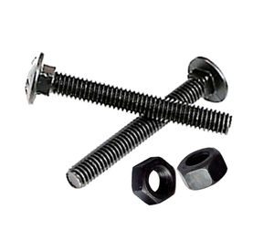 Perno Coche 5/16 x 3 1/2'' pavonado con tuerca 4 unidades Imporper