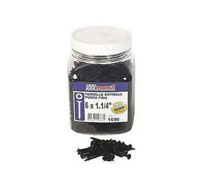 Tornillo drywall. punta fina. 6 x 1. 1/4 ‘’ Mamut