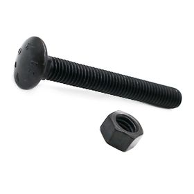 Perno Coche 3/8 x 3'' pavonado con tuerca 2 unidades Imporper