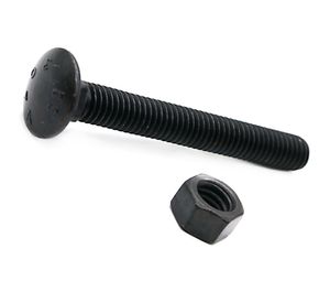 Perno Coche 3/8 x 3'' pavonado con tuerca 2 unidades Imporper