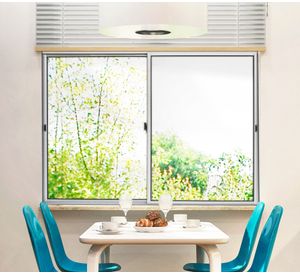 Ventana Aluminio 151x114 cm Corredera Curva Mate