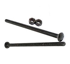 Perno Coche 3/8 x 4'' pavonado con tuerca 2 unidades Imporper