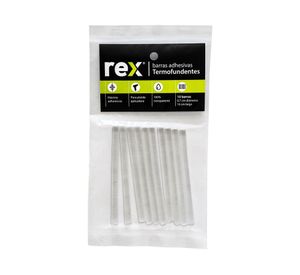 Silicona barra 0,7x30 cm 10 unidades Rex