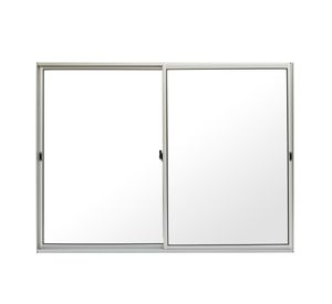 Ventana Aluminio 166X100 cm Corredera Curva Mate