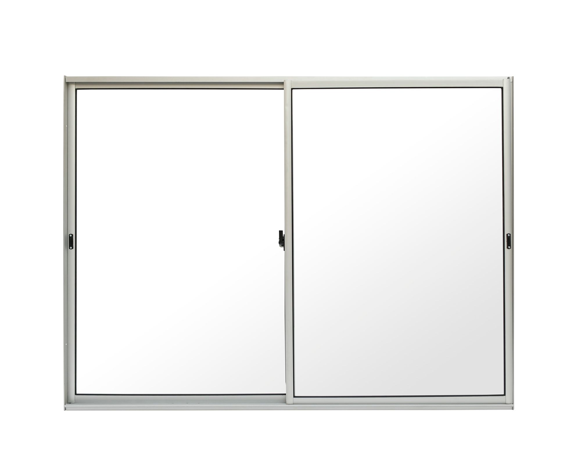 Ventana Aluminio 166x100 cm Corredera Curva Mate