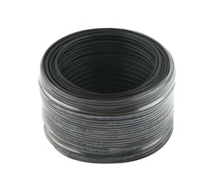 Cable 2x20AWG 25 m negro Electromex