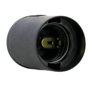 Portalámpara e 27 150 volts resina negro Rema