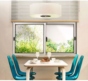 Ventana Aluminio 91x50 cm Corredera Curva Mate