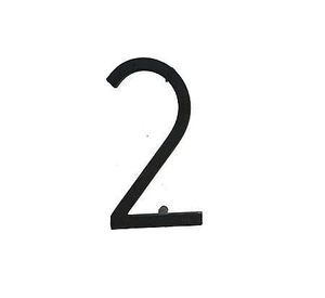 Número 2 metálico negro Idaf