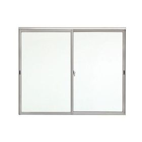 Ventana Aluminio 136x122 cm Corredera Curva Mate