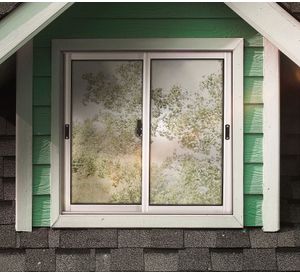 Ventana Aluminio 60x60 cm Corredera Curva Mate