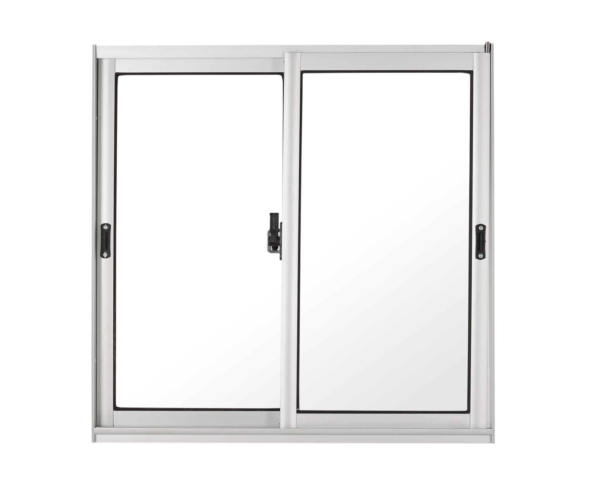 Ventana Aluminio 60x60 cm Corredera Curva Mate