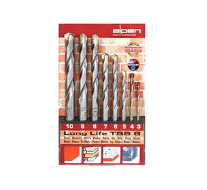 Brocas para concreto TSS8 8 piezas Alpen