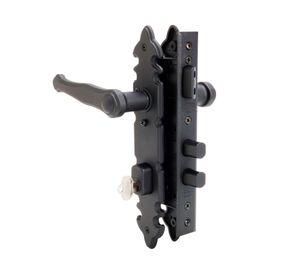 Cerradura embutida manilla acceso negro colonial 1080-935 Scanavini