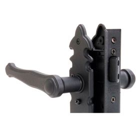 Cerradura embutida manilla acceso negro colonial 1080-935 Scanavini