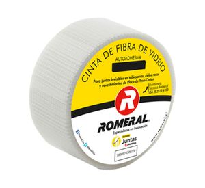 Cinta fibra de vidrio 5cm x 152m Gyplac Romeral
