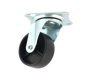 Rueda metálica 50 mm con placa zincado Gvm