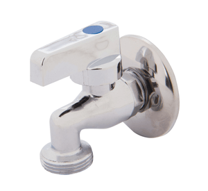 Llave bola angular 1/2'' x 3/4'' Tres.