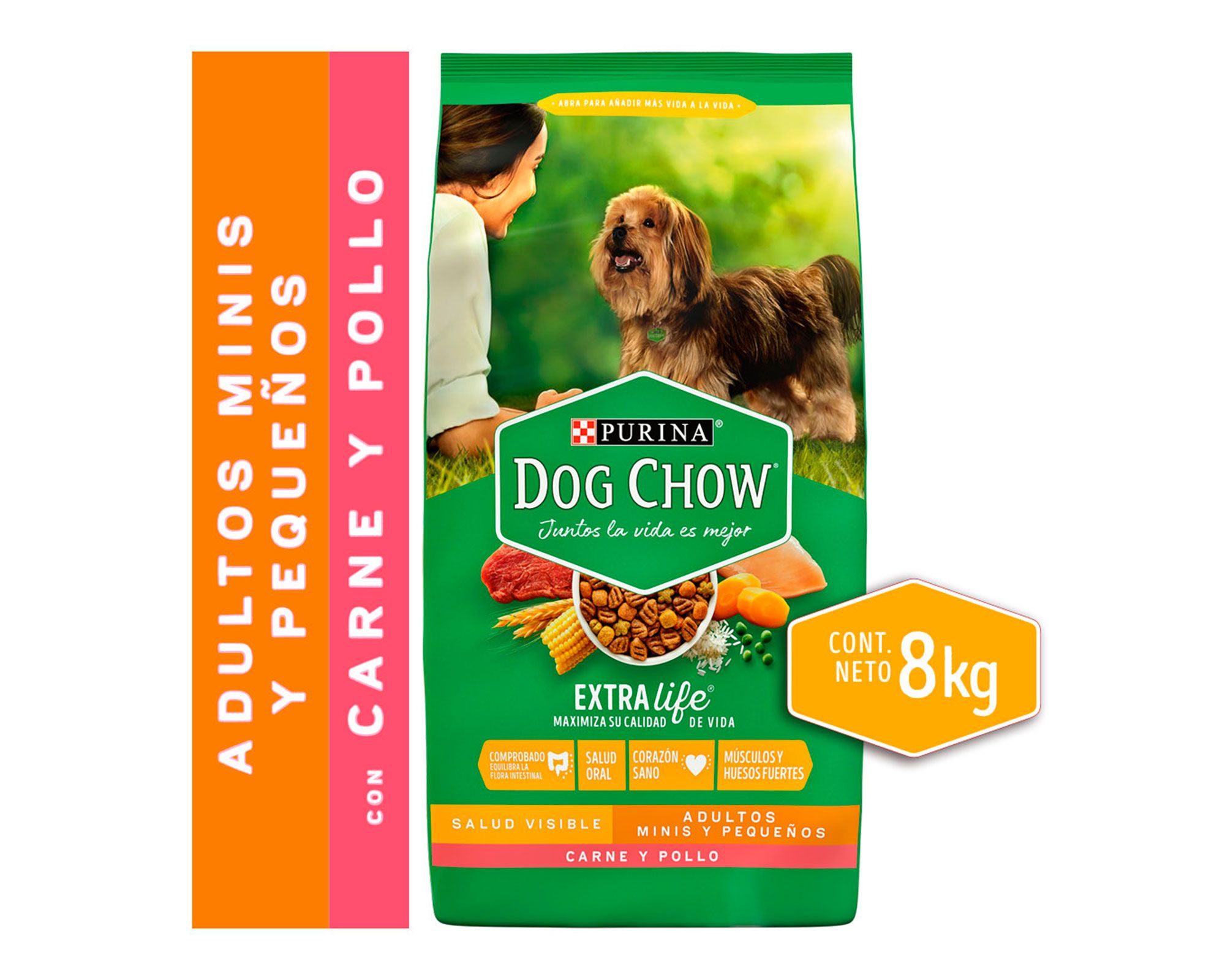 Alimento perro 8 kg razas pequeñas Dog Chow a $15.990