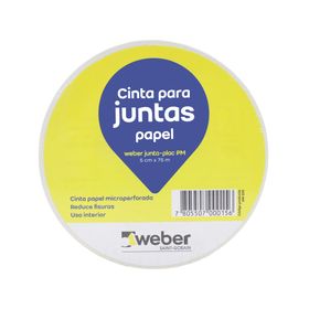 Cinta de papel 5 cm x 75 m Juntaplac Weber.