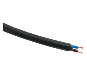 Rollo cordón 2x,075 mm 25 m H05VV-F negro Electromex