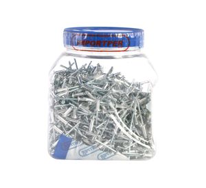 Remache ciego 4 mm x 12 mm aluminio 700 unidades Imporper
