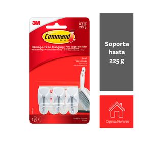 Gancho para utensilios blanco Command