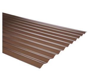 Ondulado 0,5x810x3660 mm policarbonato bronce Femoglas