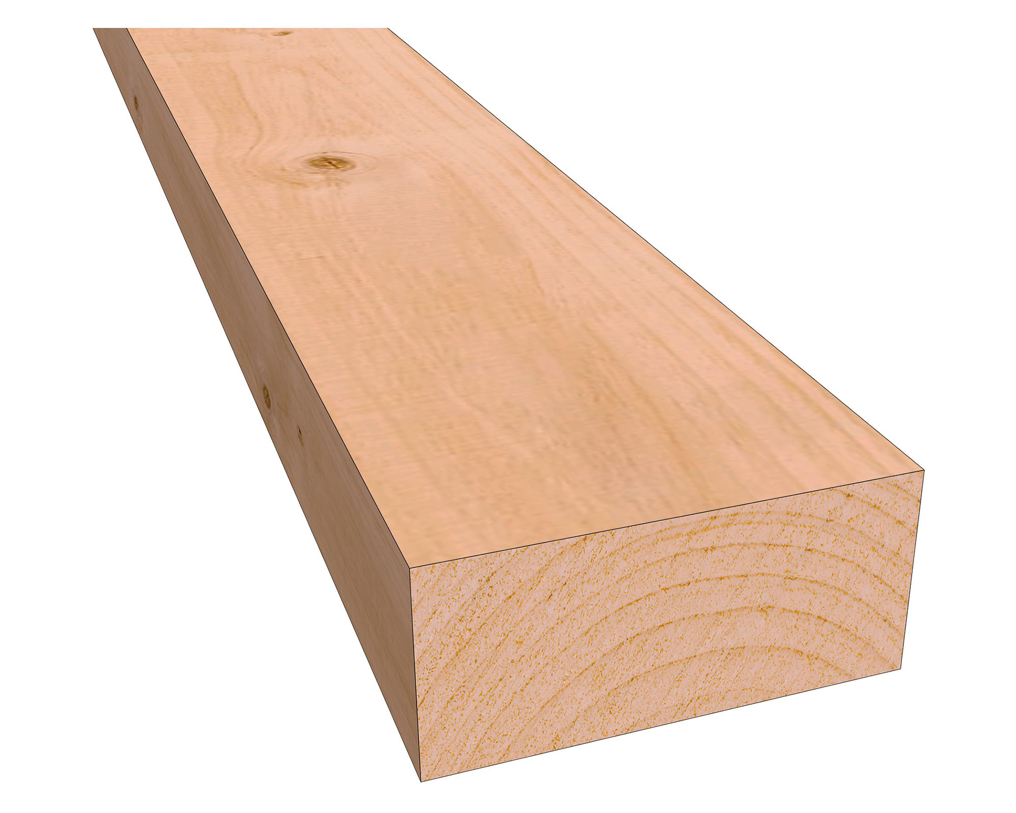 Pino oregón cepillado 2x4 4 m