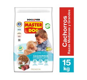 Alimento cachorro 15 kg carne y leche Masterdog