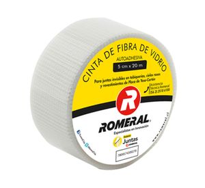 Cinta fibra de vidrio 5cm x 20m Gyplac Romeral