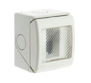 Casquete 1 módulo con ventana gris Schneider