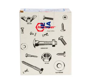 Tornillo volcanita 6 mm x 20 mm x 2 1/2'' punta broca zinc 100 unidades Imporper