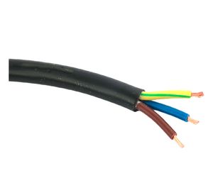 Rollo cordón 3x1,5 mm 10 m negro Electromex