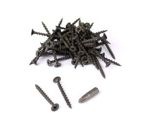 Tornillo volcanita rosca gruesa #6x1.5/8'' balde+punta 600unidades Imporper