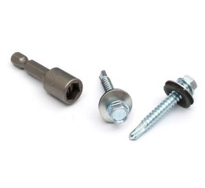 Autoperforante hexagonal golilla/neoprene 12x1.1/2’’ balde 250 unidades Mamut