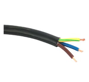 Rollo cordón H05VV-F 3x1 mm negro 10 m